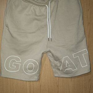 Men's Athletic Beige GOAT Cotton Drawstring Shorts